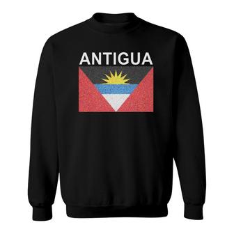 Antigua Flag Artistic Waladli Sweatshirt | Mazezy