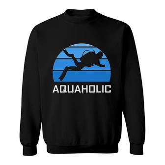 Aquaholic Scuba Diver Sweatshirt | Mazezy