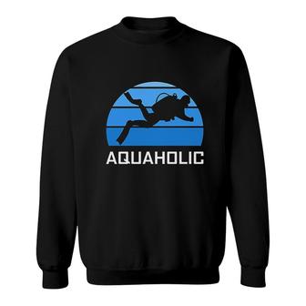 Aquaholic Scuba Diver Sweatshirt | Mazezy