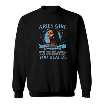 Aries Girl Sweatshirt | Mazezy