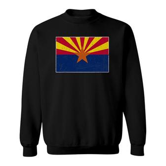 Arizona Flag State Vintage Style Sweatshirt | Mazezy