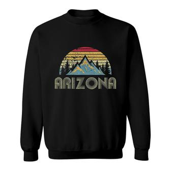 Arizona Retro Vintage Mountains Nature Hiking Sweatshirt - Seseable