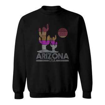 Arizona USA Vintage Retro Cactus Souvenir Gift Sweatshirt - Seseable