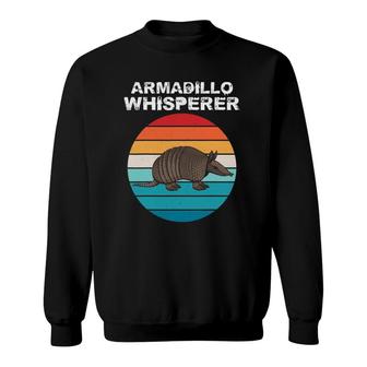 Armadillo Whisperer Funny Animal Lover Gift Kid Women Men Sweatshirt | Mazezy CA