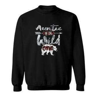 Auntie Of The Wild One Bear Family Matching Sweatshirt - Thegiftio UK