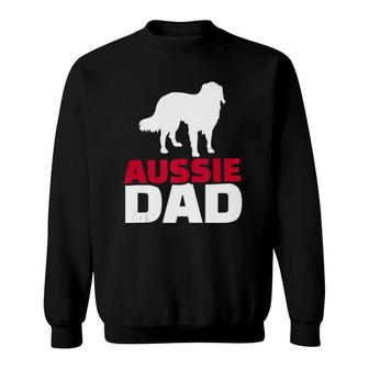Aussie Australian Shepherd Dad Sweatshirt | Mazezy