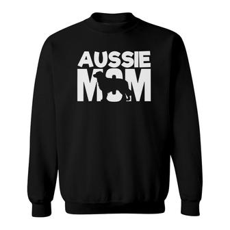 Aussie Shepherd Mom Gifts Mama Australian Shepherd Mother Sweatshirt | Mazezy