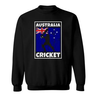 Australian Cricket Fan Flag Of Australia Cricket Sweatshirt | Mazezy