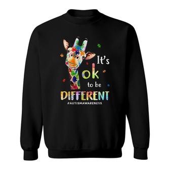 Autism Awareness Acceptance Women Kid Its Ok To Be Different Sweatshirt - Seseable