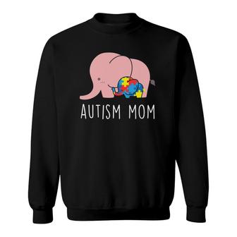 Autism Awareness Autism Mom Elephant Pullover Sweatshirt | Mazezy