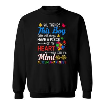 Autism Awareness Grandson Grandma Mimi Gift Sweatshirt | Mazezy