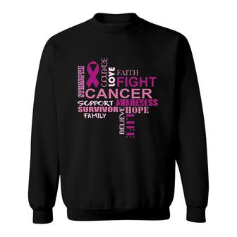 Awareness Support Hope Life Fight Sweatshirt | Mazezy