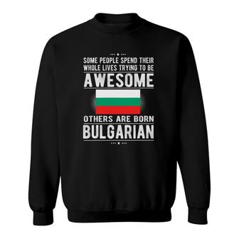 Awesome Bulgarian Flag Bulgaria Bulgarian Roots Sweatshirt | Mazezy DE
