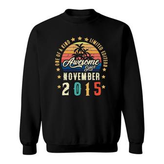Awesome Since November 2015 Vintage 6Th Birthday Sweatshirt | Mazezy