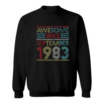 Awesome Since September 1983 Sweatshirt | Mazezy