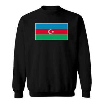 Azerbaijan Flag With Vintage Azerbaijani National Colors Sweatshirt | Mazezy
