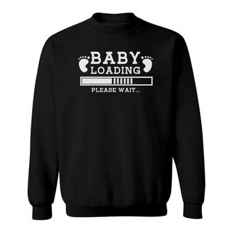 Baby Loading Matching Couple Baby Announcement Pregnancy Sweatshirt | Mazezy