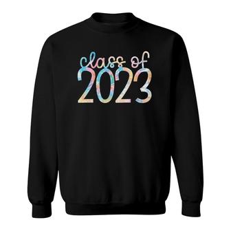 Back To School Grow With Me Tie Dye Class Of 2023 Pullover Sweatshirt | Mazezy