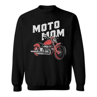 Badass Biker Mama Moto Mom Design For Mother S Day Sweatshirt - Thegiftio
