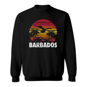 Barbados Vintage Retro Sunset 70'S 80'S Style Men Women Gift Sweatshirt | Mazezy