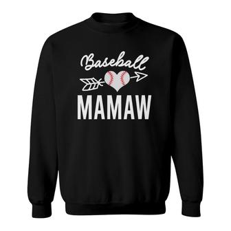Baseball Mamaw Cute Baseball Gift For Mamaw Mother's Day Sweatshirt | Mazezy