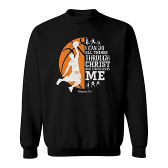 Basketball S Men Boys Youth Girls Women Gifts Christian Sweatshirt | Mazezy