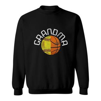 Basketball Softball Funny Grandma Sweatshirt | Mazezy
