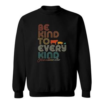 Be Kind To Every Kind Vegan Vegetarian Sweatshirt | Mazezy