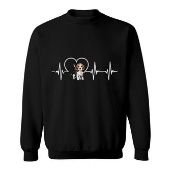Beagle Heartbeat Love Beagle Sweatshirt - Thegiftio UK