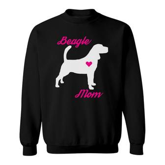 Beagle Mom Hooded Womens For Dog Lovers Sweatshirt | Mazezy