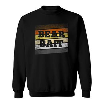 Bear Bait On Lgbt Pride Bear Brotherhood Flag Stripes Sweatshirt | Mazezy