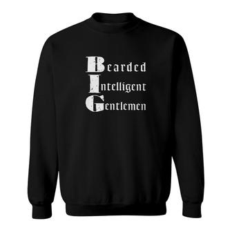 Bearded Intelligent Gentlemen Sweatshirt | Mazezy