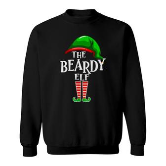 Beardy Elf Matching Family Christmas Party Pajama Sweatshirt | Mazezy