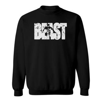 Beast T Workout Clothes Gym Fitness Sweatshirt | Mazezy