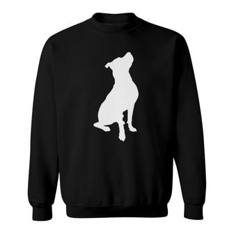 Beautiful White Pitbull Gift For Pittie Moms Dads Dog Lovers Sweatshirt | Mazezy