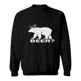 Beer Deer Bear Funny College Alcohol Funny Party Drinking Hunt Sweatshirt - Thegiftio