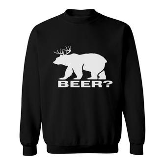 Beer Deer Bear Sweatshirt | Mazezy
