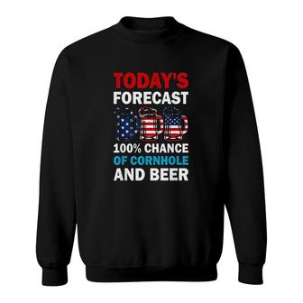 Beer Funny Todays Forecast Sweatshirt | Mazezy