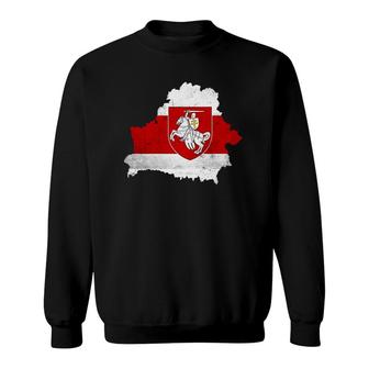 Belarus White Red Pagonya Flag Support Belarus Protesters Sweatshirt | Mazezy