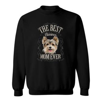 Best Biewer Mom Ever Funny Biewer Terrier Dog Gifts Vintage Sweatshirt | Mazezy
