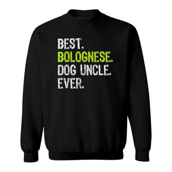 Best Bolognese Dog Uncle Ever Raglan Baseball Tee Sweatshirt | Mazezy