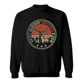 Best Buckin Grumpa Ever Vintage Hunting Sweatshirt - Thegiftio