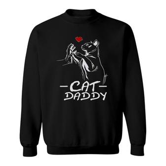 Best Cat Dad Ever Daddy Funny Cat Daddy Father's Day Gift Sweatshirt | Mazezy