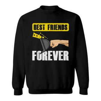 Best Friends Forever Construction Excavator Truck Sweatshirt | Mazezy