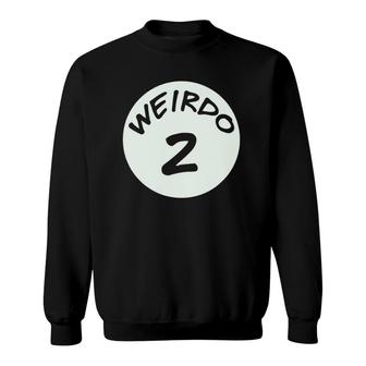 Best Friends Weirdo 2 Matching Couples Bff Tee Sweatshirt | Mazezy UK
