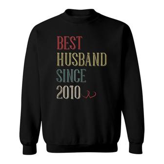 Best Husband 2010 11 Years 11Th Wedding Anniversary For Him Sweatshirt | Mazezy