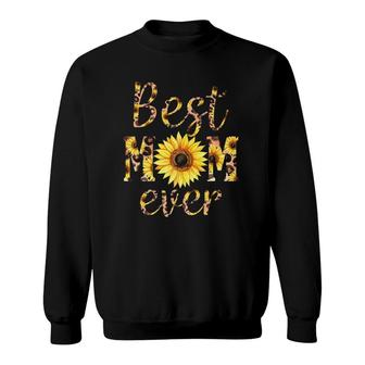 Best Mom Ever Sunflower Mother's Day Sweatshirt | Mazezy