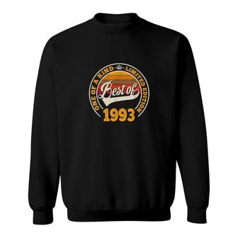 Best Of 1993 29Th Birthday For 29 Years Old Vintage Sweatshirt | Mazezy