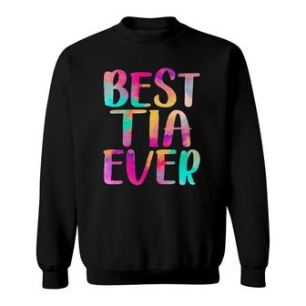 Best Tia Ever Colorful Mother's Day Sweatshirt | Mazezy