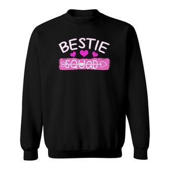 Bestie Squad Best Friends Hearts Sweatshirt